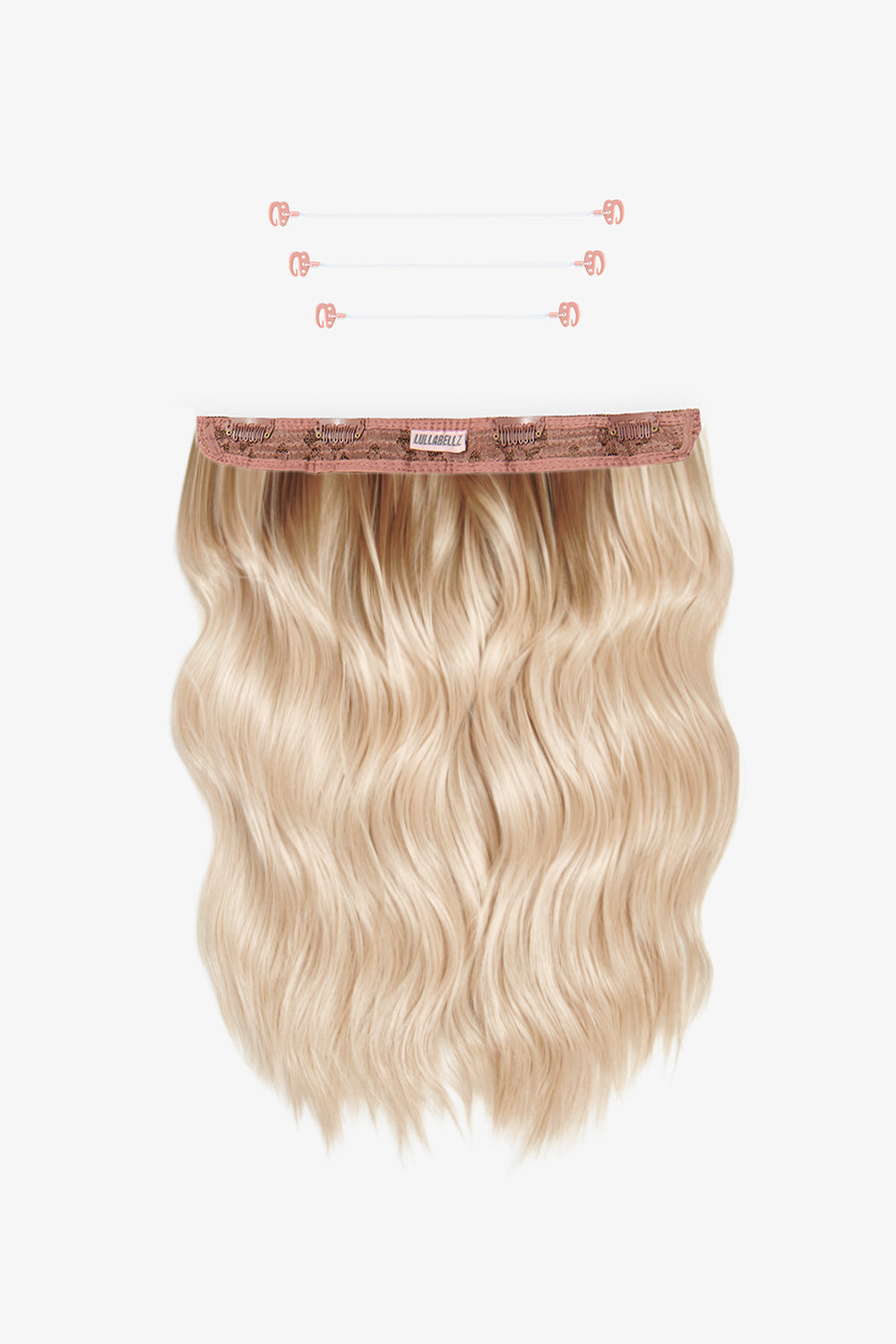 18” 1 Piece Hidden Halo Brushed Out Wave Hair Extensions - BLONDES | ROOTED LIGHT BLONDE #1