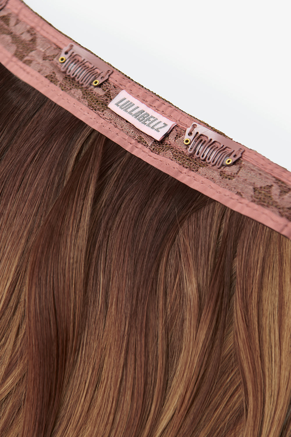 18” 1 Piece Hidden Halo Brushed Out Wave Hair Extensions - BROWNS | ROOTED MELLOW BROWN #2