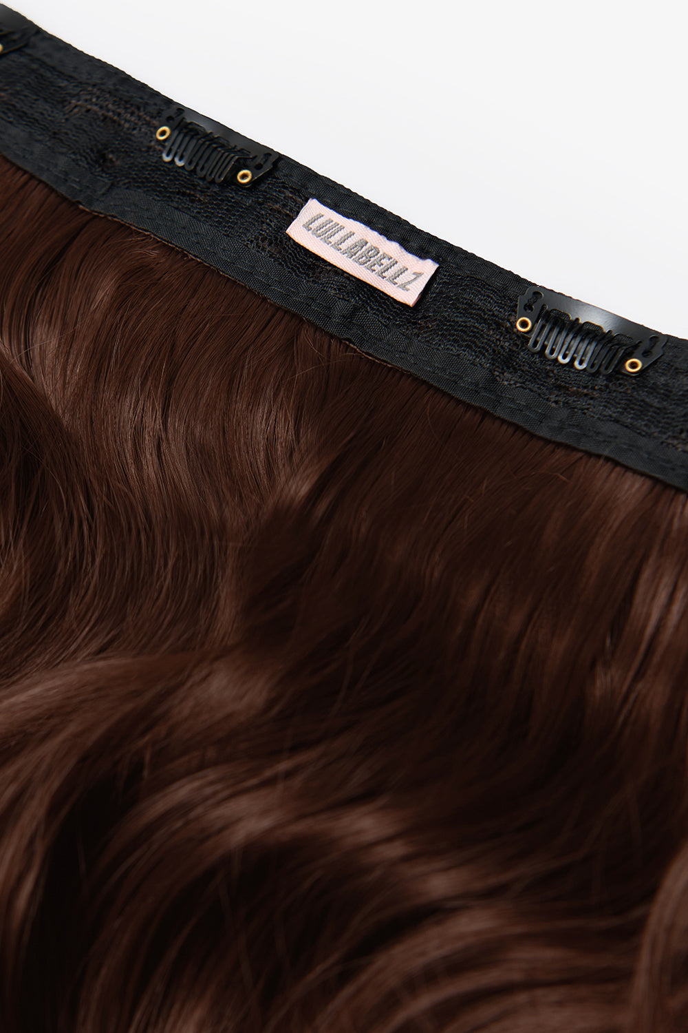 18” 1 Piece Hidden Halo Brushed Out Wave Hair Extensions - BROWNS | WARM BRUNETTE #2