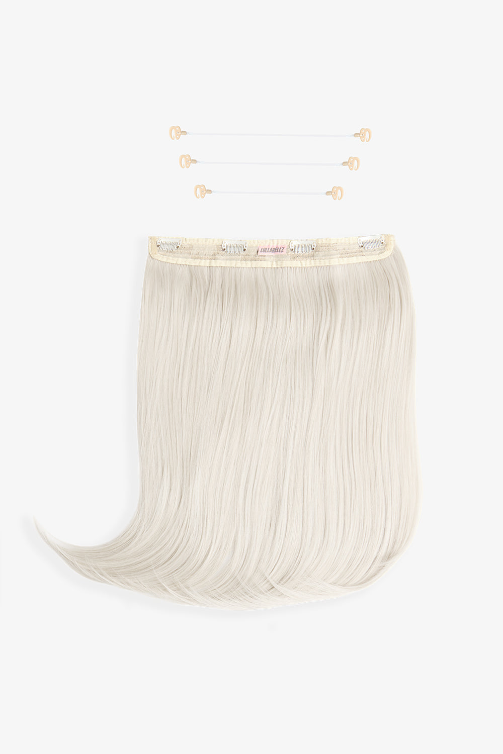 18" 1 Piece Hidden Halo Straight Hair Extensions - BLONDES | BLEACH BLONDE #1