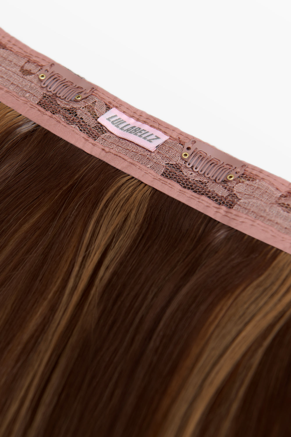 18" 1 Piece Hidden Halo Straight Hair Extensions - BROWNS | BLONDETTE #2