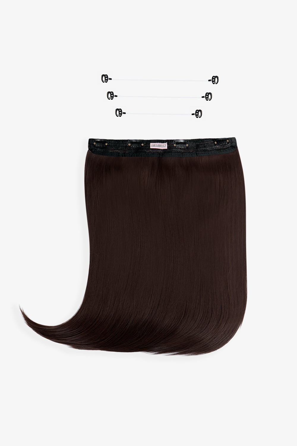 18" 1 Piece Hidden Halo Straight Hair Extensions - BROWNS | CHOCOLATE BROWN #2