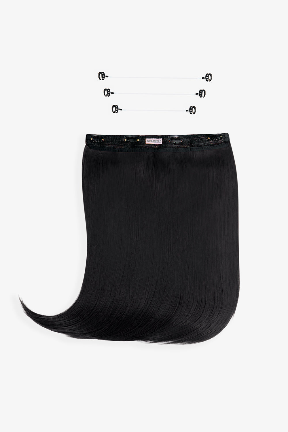 18" 1 Piece Hidden Halo Straight Hair Extensions - BLACKS | JET BLACK #1