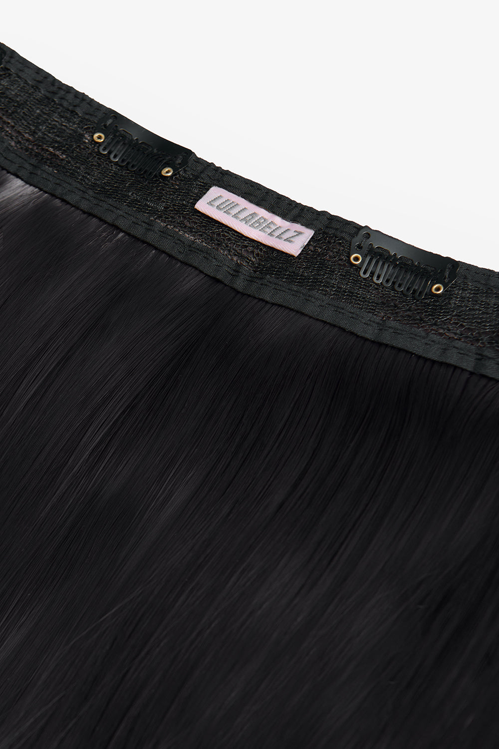 18" 1 Piece Hidden Halo Straight Hair Extensions - BLACKS | JET BLACK #2
