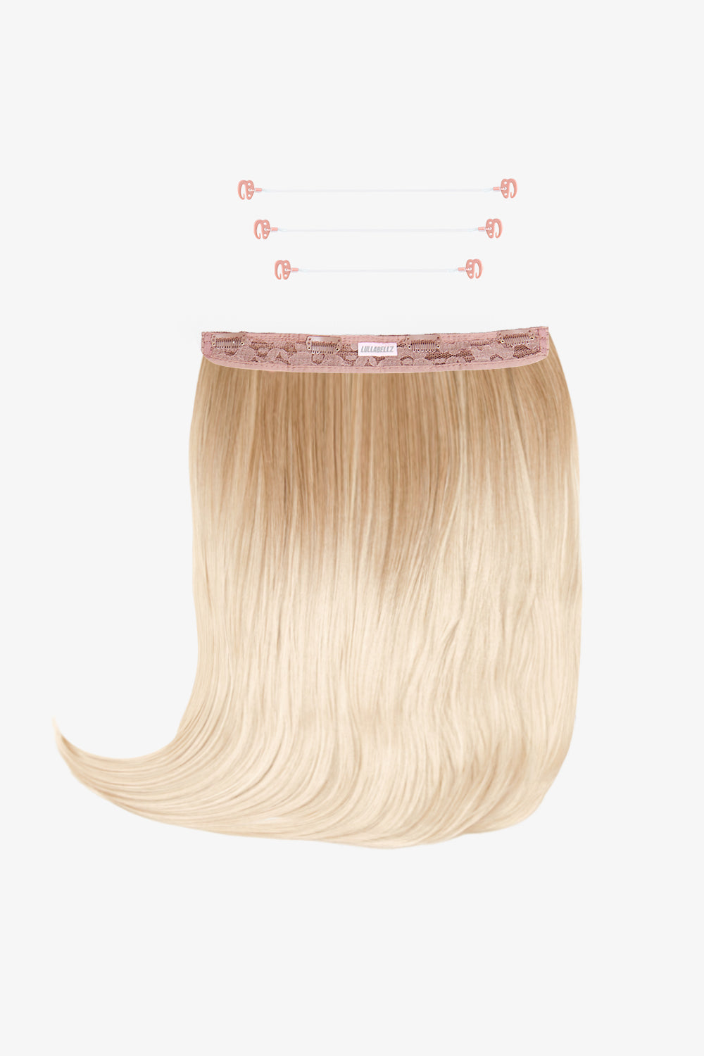 18" 1 Piece Hidden Halo Straight Hair Extensions - BLONDES | ROOTED LIGHT BLONDE #1