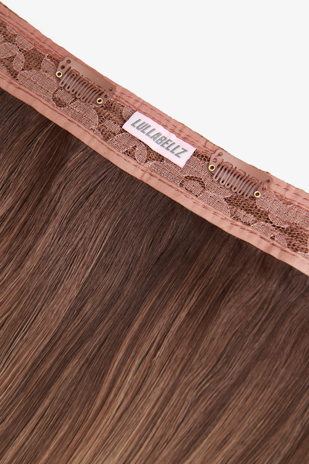 18" 1 Piece Hidden Halo Straight Hair Extensions - BROWNS | ROOTED MELLOW BROWN #2