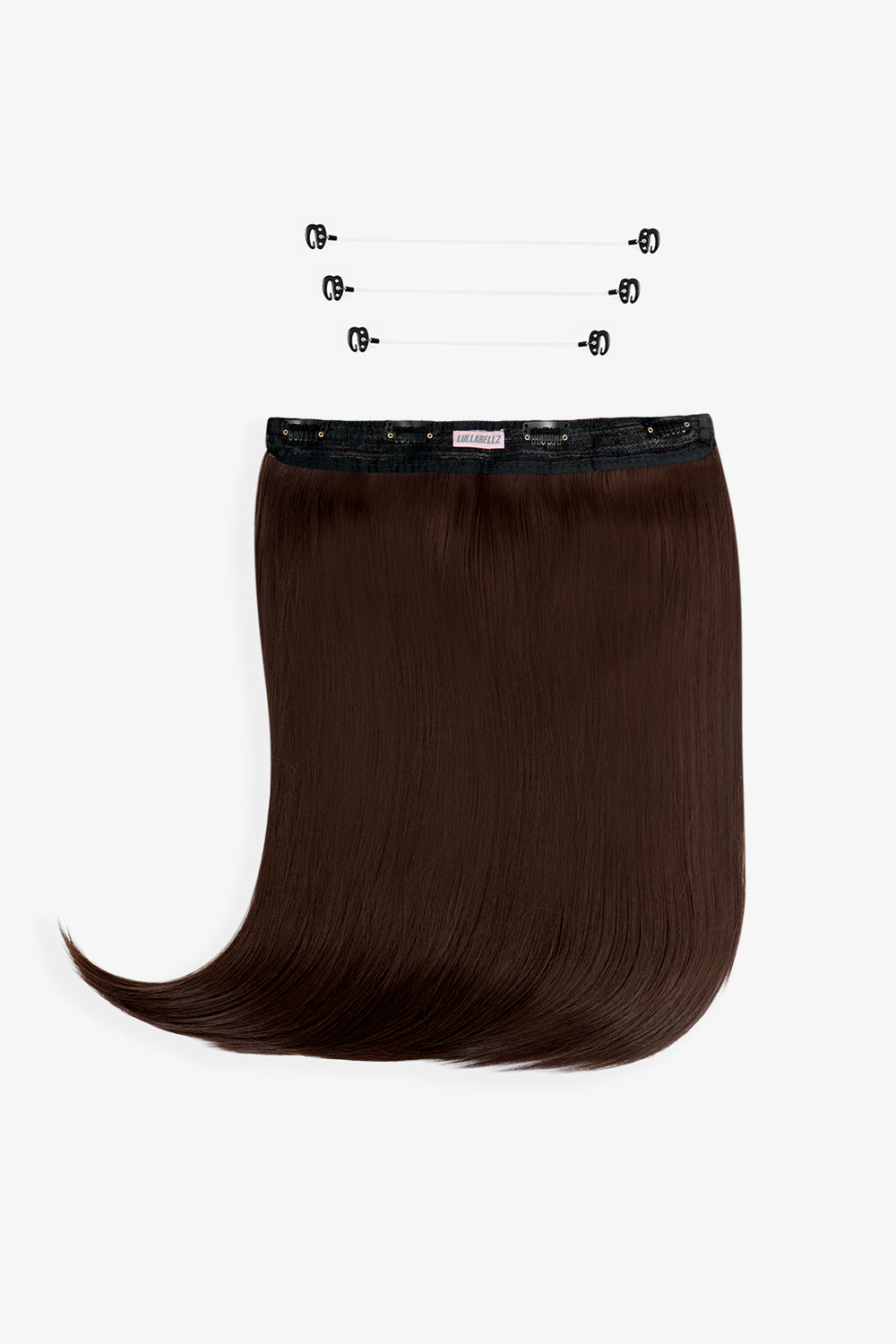 18" 1 Piece Hidden Halo Straight Hair Extensions - BROWNS | WARM BRUNETTE #1