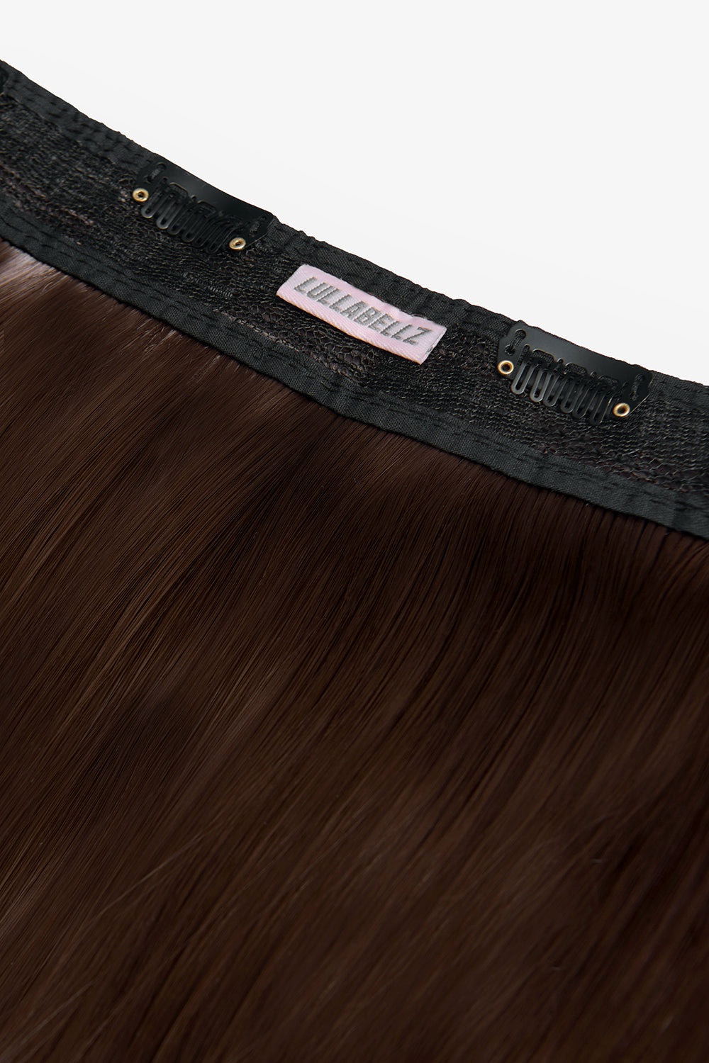 18" 1 Piece Hidden Halo Straight Hair Extensions - BROWNS | WARM BRUNETTE #2