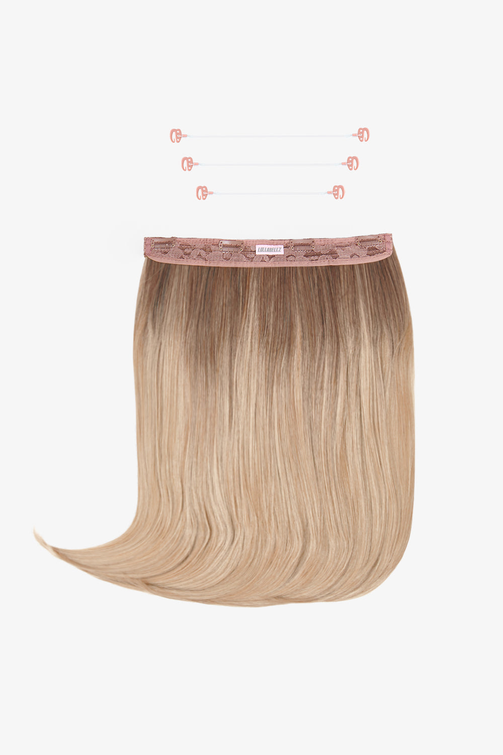 18" 1 Piece Hidden Halo Straight Hair Extensions - BLONDES | ROOTED CALIFORNIA BLONDE #1