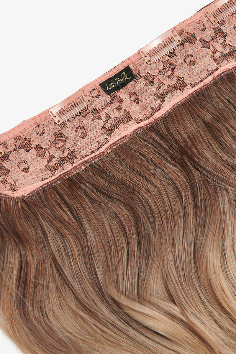 Dicke 20" 1-teilige lockige Clip-In-Haarverlängerungen  - BLONDE | VERWURZELT KALIFORNISCHE BLONDINE #2