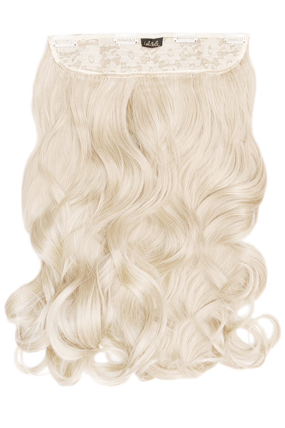 Thick 20" 1 Piece Curly Clip In Hair Extensions - BLONDES | BLEACH BLONDE #1