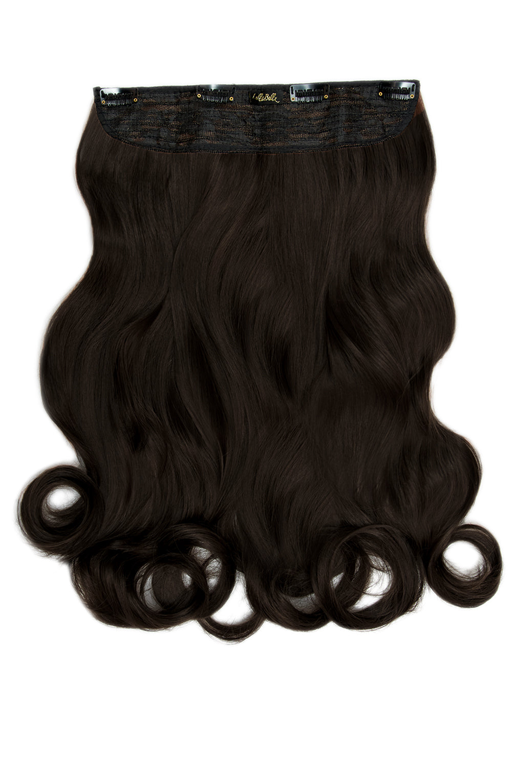 Thick 20" 1 Piece Curly Clip In Hair Extensions - BROWNS | DARK BROWN #1