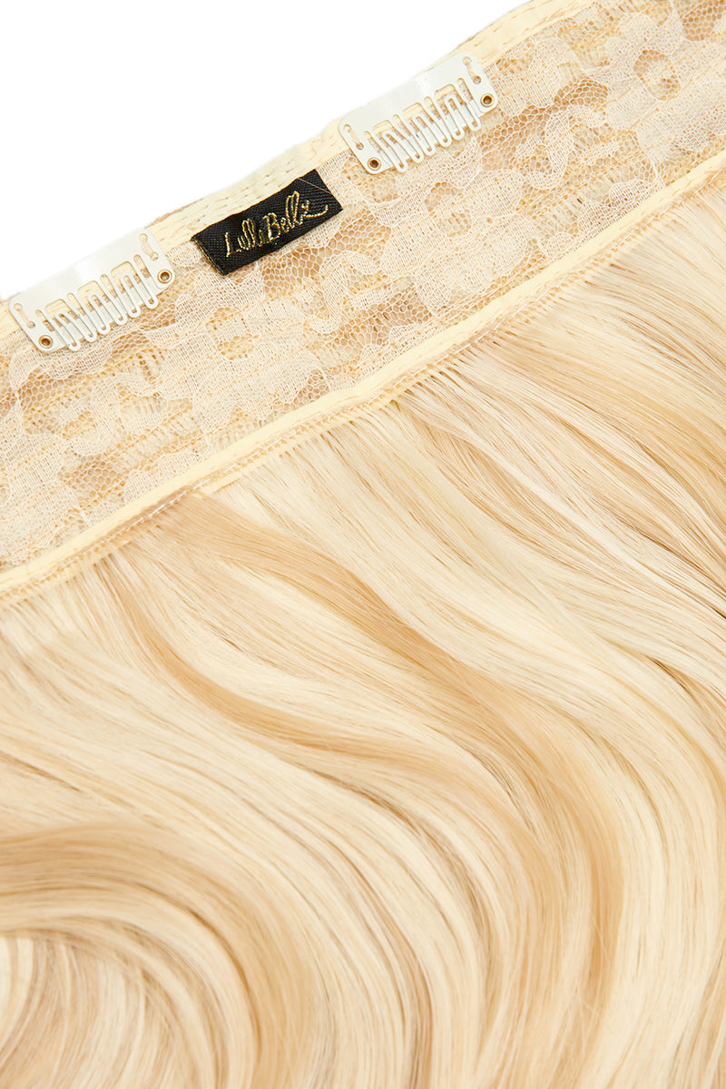 Dicke 20" 1-teilige lockige Clip-In-Haarverlängerungen  - BLONDE | HERVORRAGENDER CHAMPAGNER #2