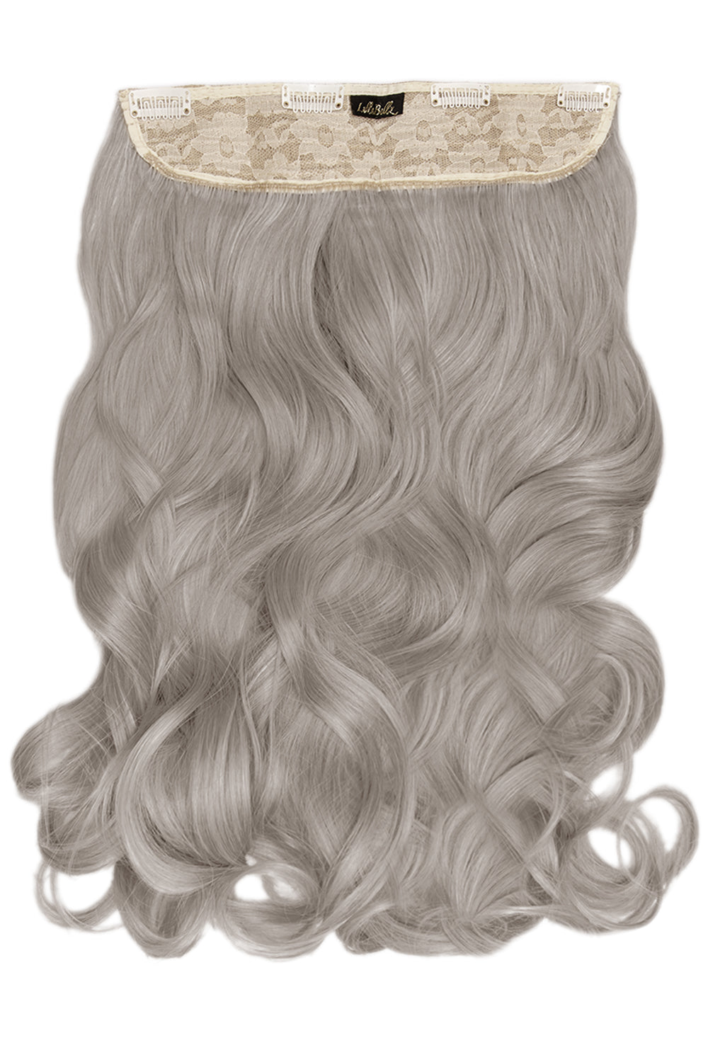 Thick 20" 1 Piece Curly Clip In Hair Extensions - BLONDES | SILVER GREY #1