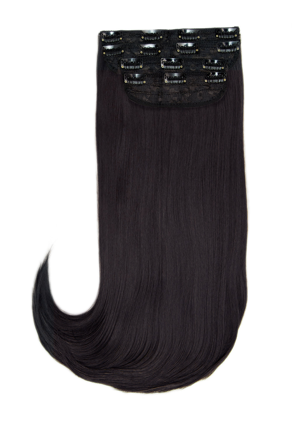 Ultimate Half Up Half Down 22'' Straight Extension and Pony Set [Clearance Lines] - BLACKS | RAVEN #2