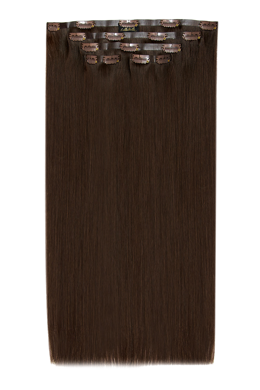 Luxe Or 20" 200g 5 Pièces Extensions de Cheveux Humains - MARRONS | CHOCOLAT BRUN #1