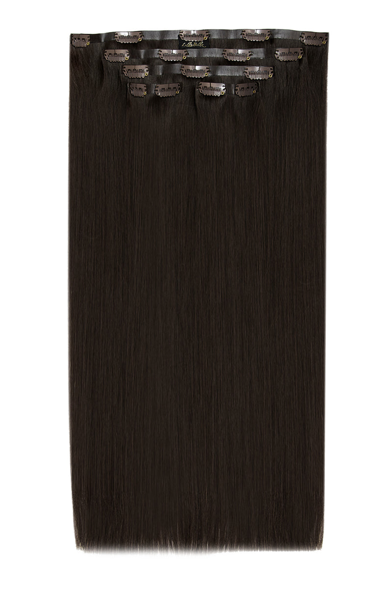 Luxus Gold 20" 200g 5-teilige Echthaarverlängerungen - BRAUN | DUNKELBRAUN #1