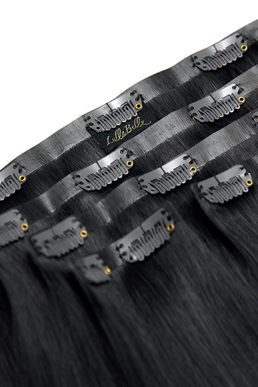 Luxe Or 20" 200g 5 Pièces Extensions de Cheveux Humains - NOIRS | NOIR DE JAIS #2