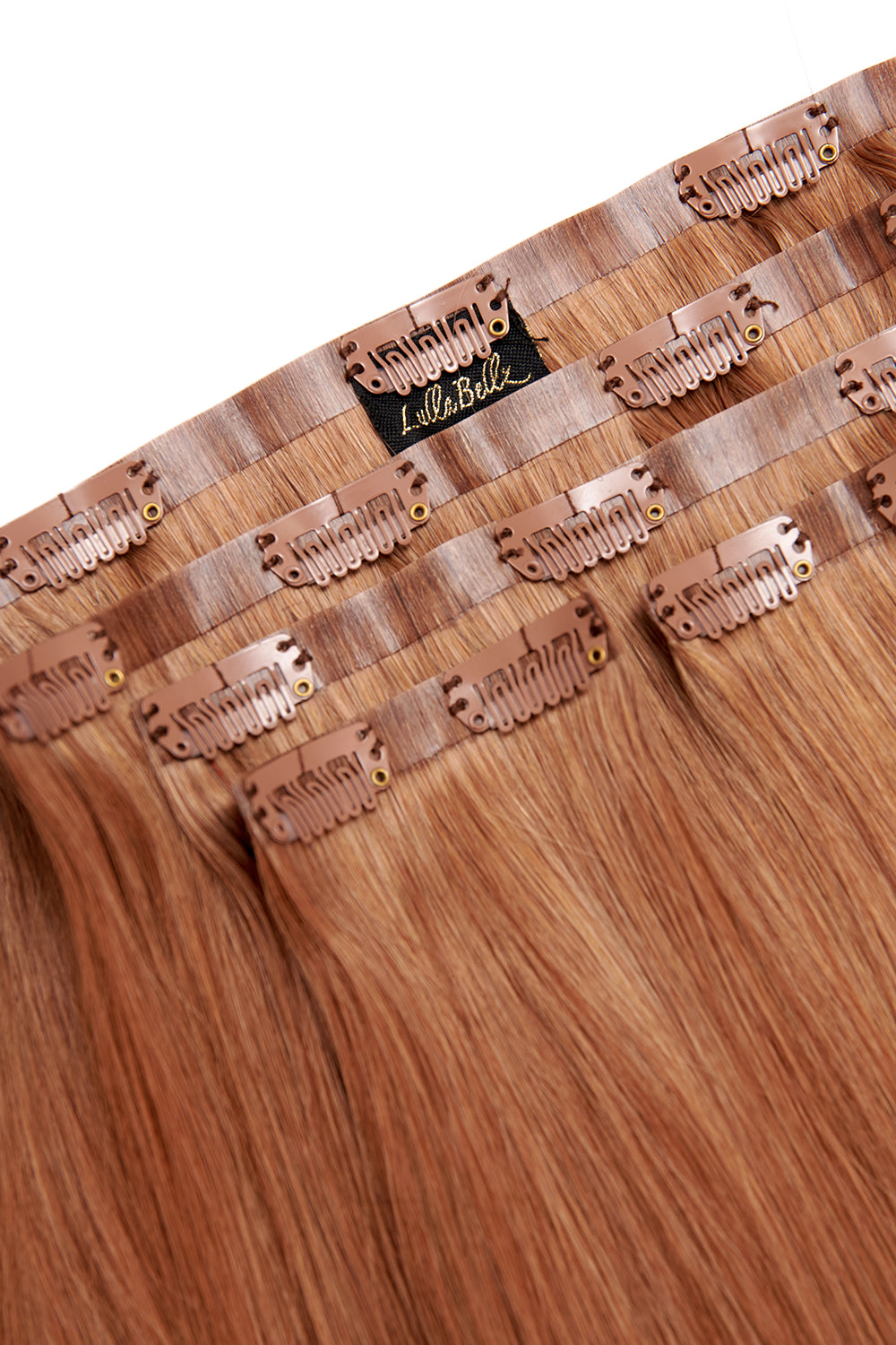 Luxe Or 20" 200g 5 Pièces Extensions de Cheveux Humains - ROUGES | AUBURN MIXTE #2