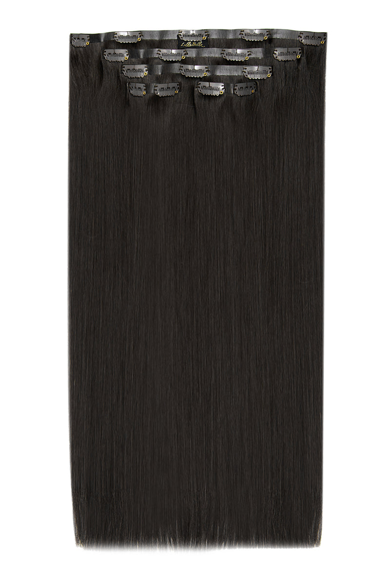 Luxus Gold 20" 200g 5-teilige Echthaarverlängerungen - SCHWARZ | NATÜRLICHES SCHWARZ #1