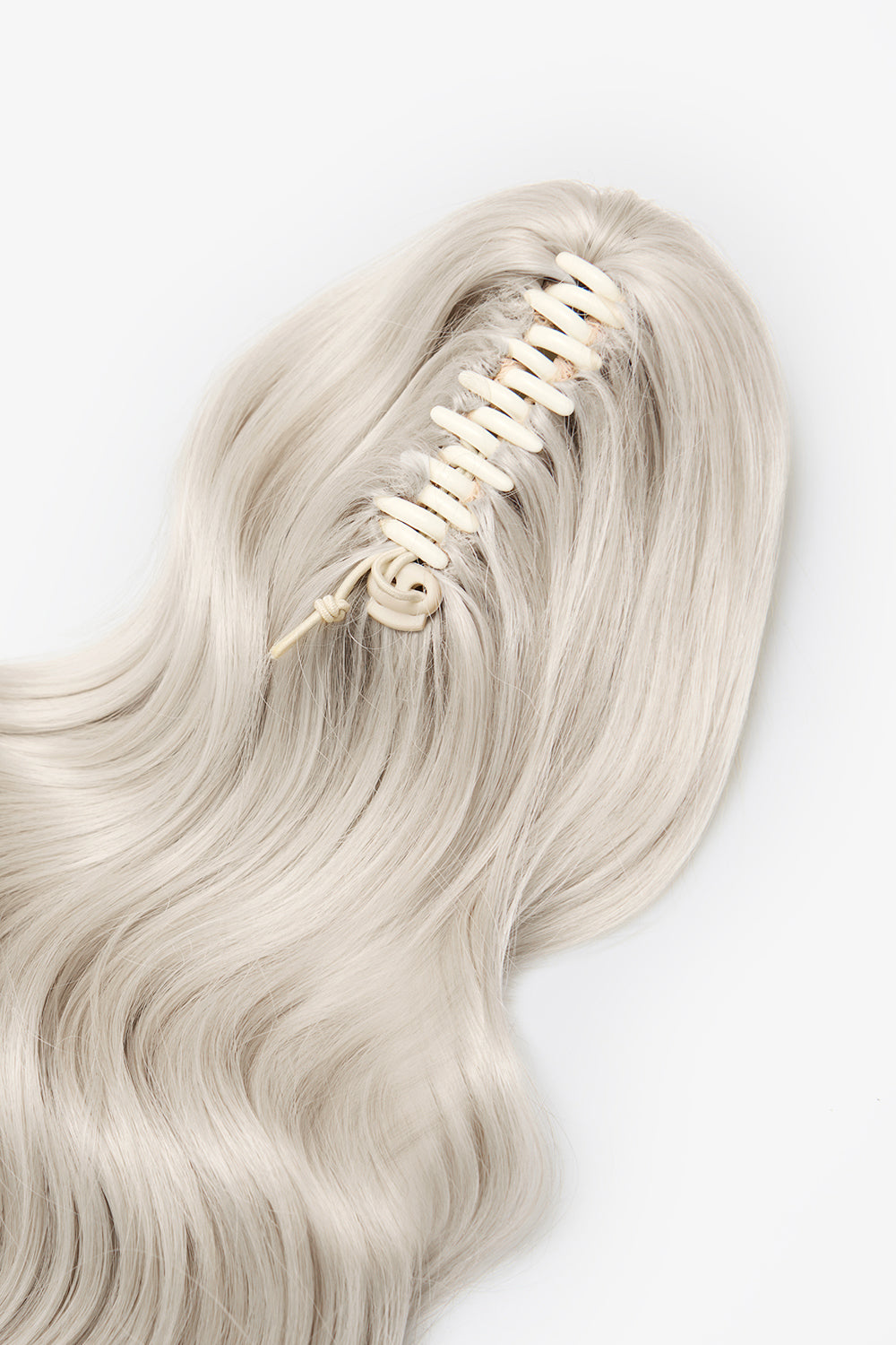 Brushed Out Wave 20" Claw Clip Pony - BLONDES | BLEACH BLONDE #3