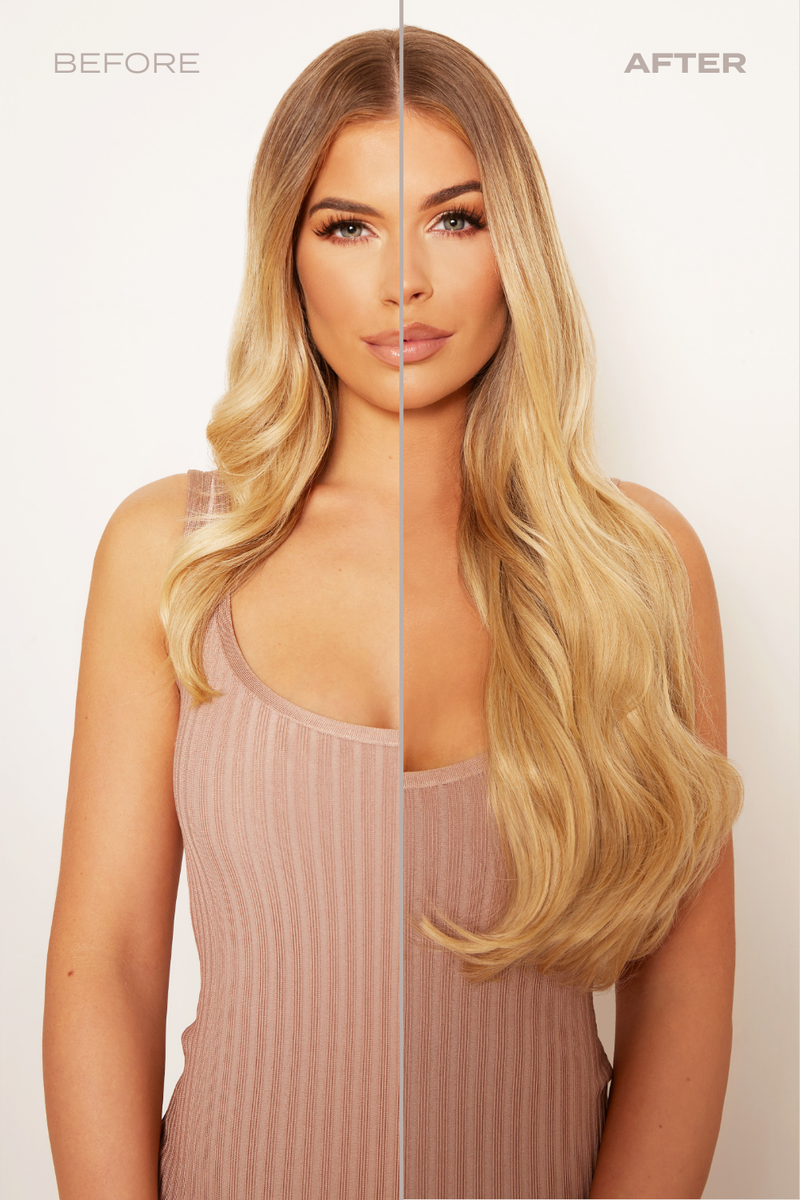 Super Thick 22" 5 Piece Blow Dry Wavy Clip In Hair Extensions