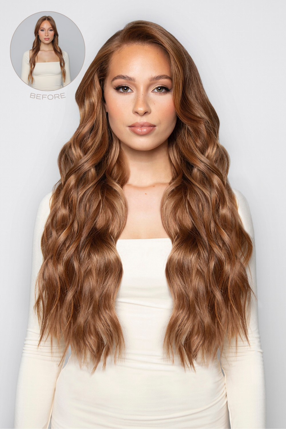 Super Thick 22'' 5 Piece Brushed Out Wave Clip In Hair Extensions