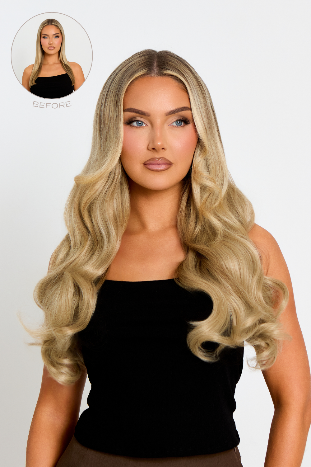 Super Thick 22" 5 Piece Natural Wavy Clip In Hair Extensions