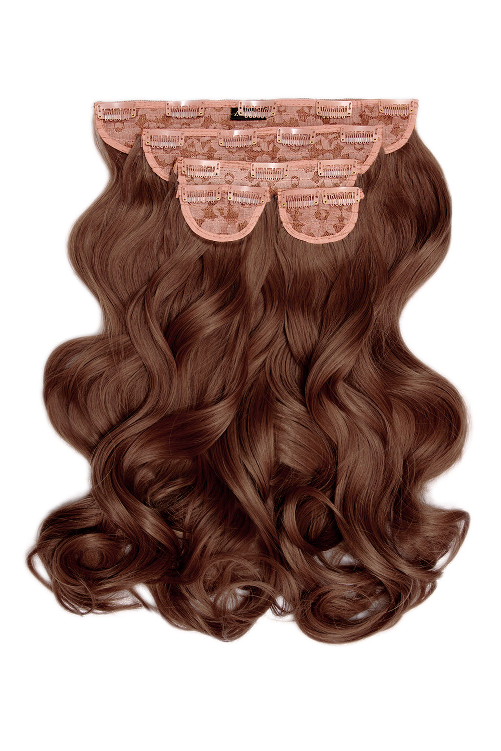 Super Thick 22 5 Piece Natural Wavy Clip In Hair Extensions Lullabellz