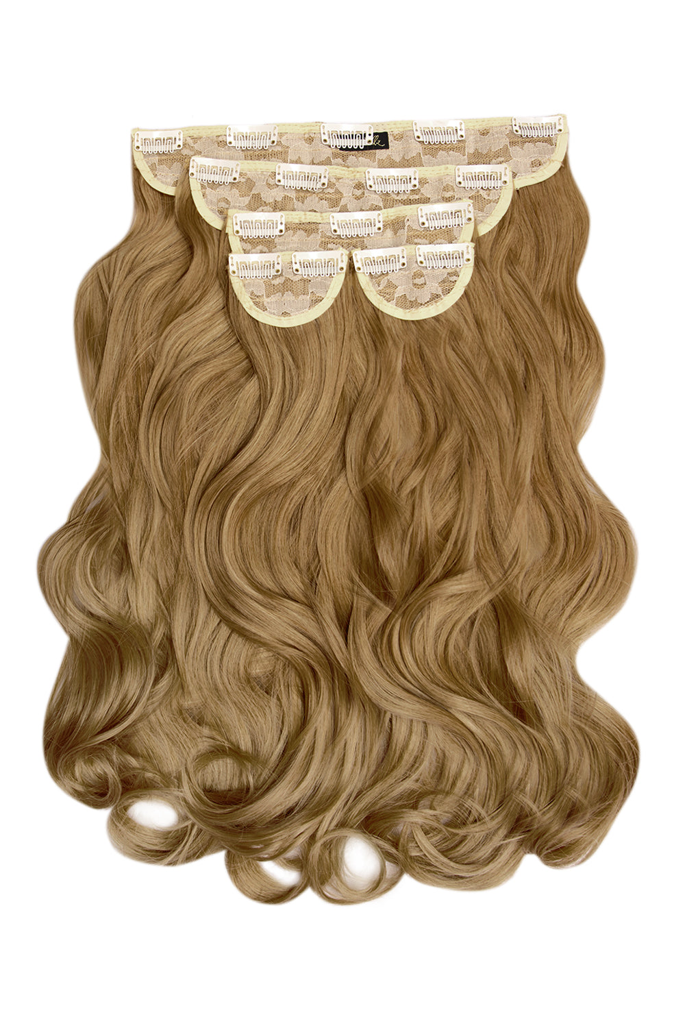 Extensions de cheveux à clip ondulés naturels super épais de 22 po en 5 pièces - BLONDS | BLOND RÉCOLTE #1