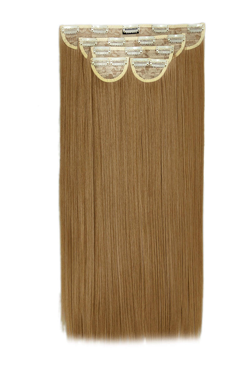 Super Thick 22" 5 Piece Straight Clip In Hair Extensions - BLONDES | HARVEST BLONDE #1