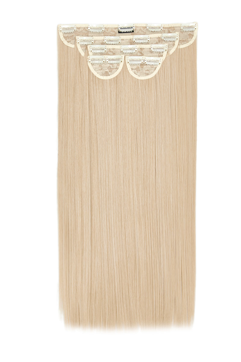 Super Thick 22" 5 Piece Straight Clip In Hair Extensions - BLONDES | LIGHT GOLDEN BLONDE #2