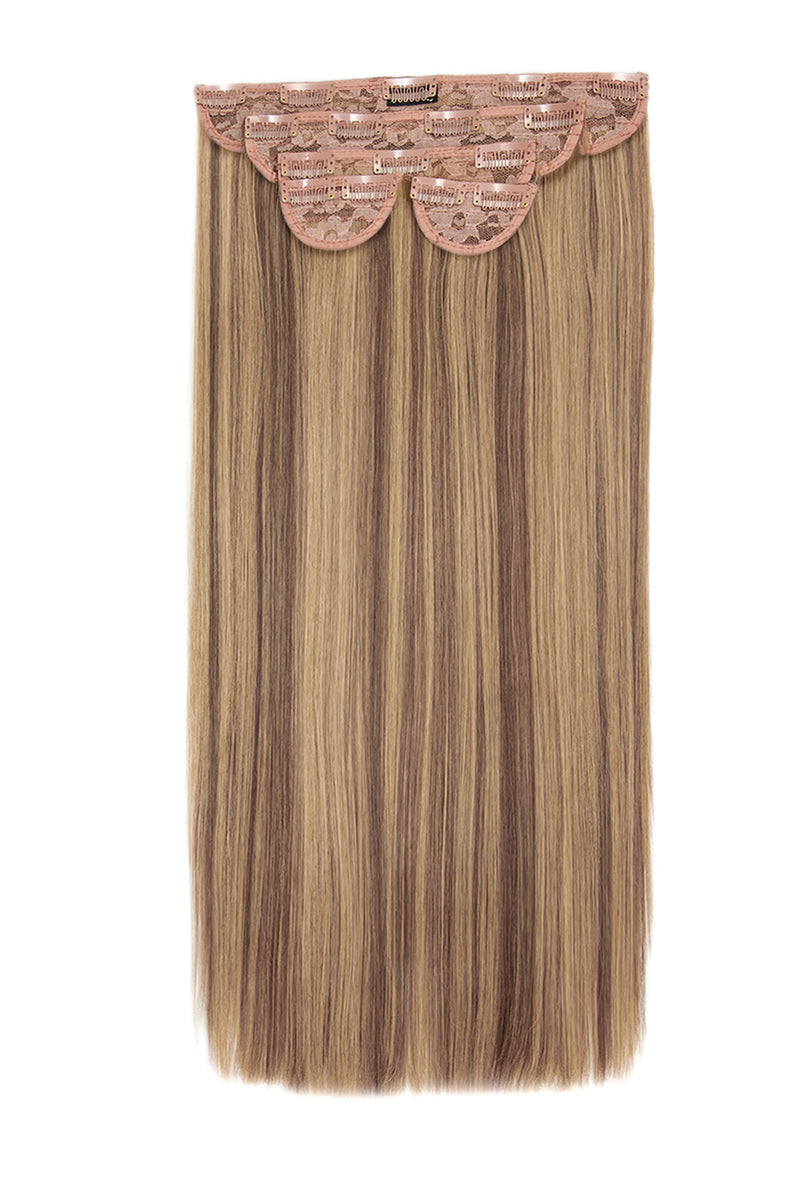 Super Thick 22" 5 Piece Straight Clip In Hair Extensions - BROWNS | MELLOW BROWN #1