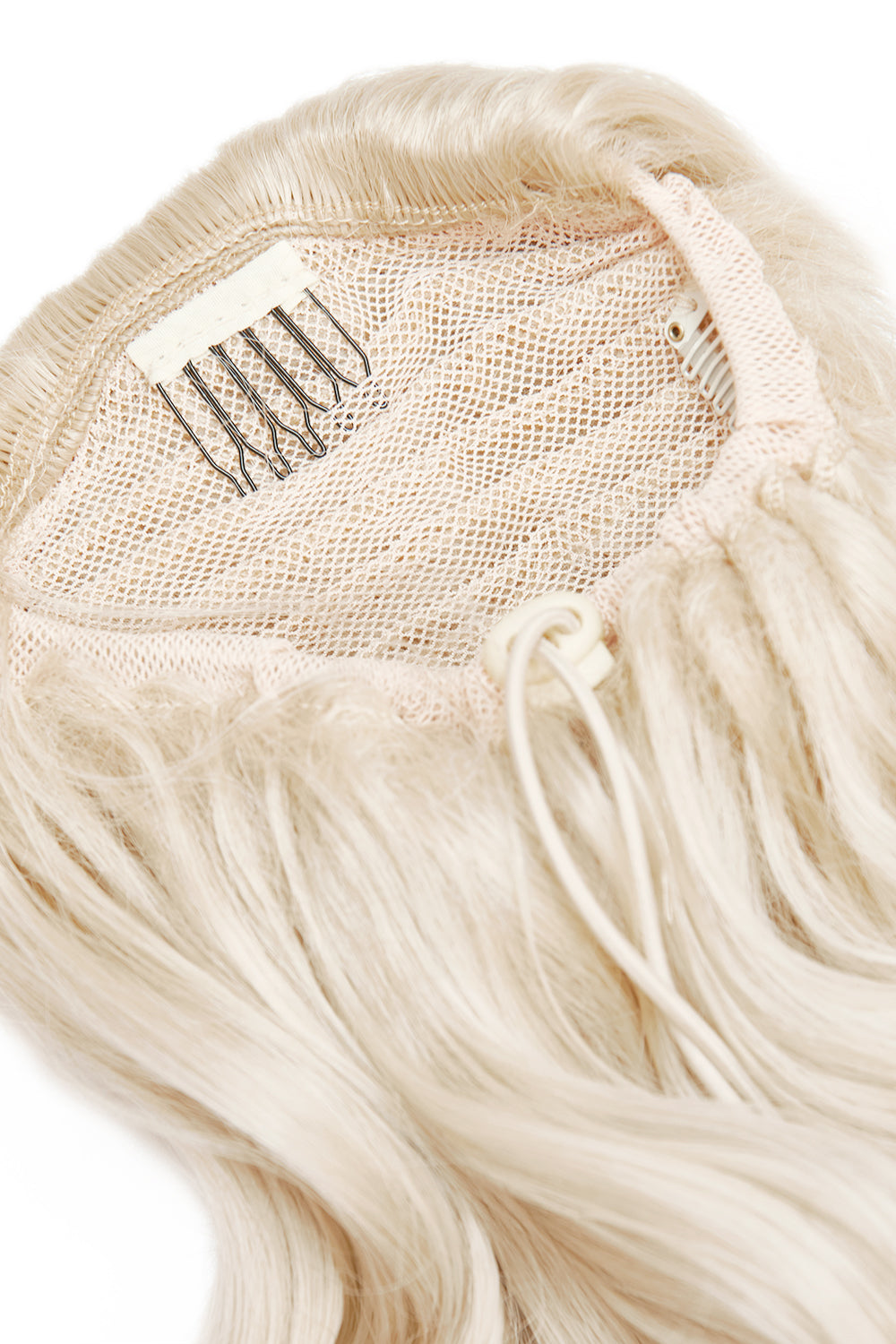 Curly Glam 22" Pferdeschwanz mit Kordelzug - BLONDE | GEBLEICHTES BLOND #2