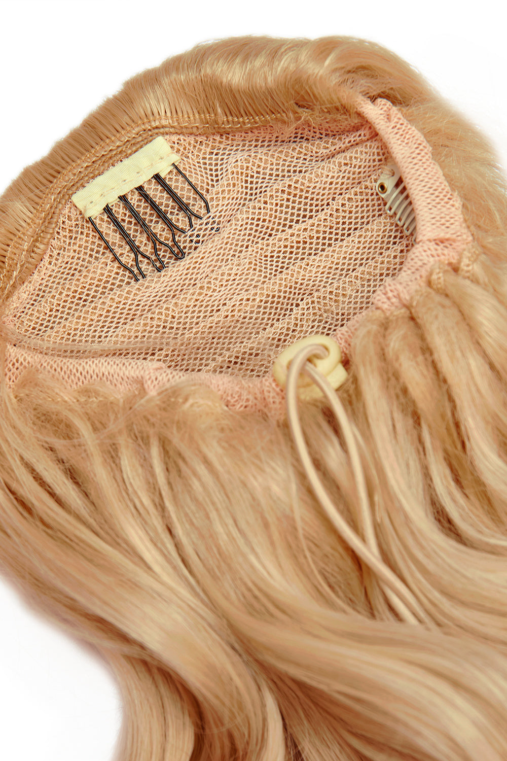 Curly Glam 22" Pferdeschwanz mit Kordelzug - BLONDE | Karamellblond #2