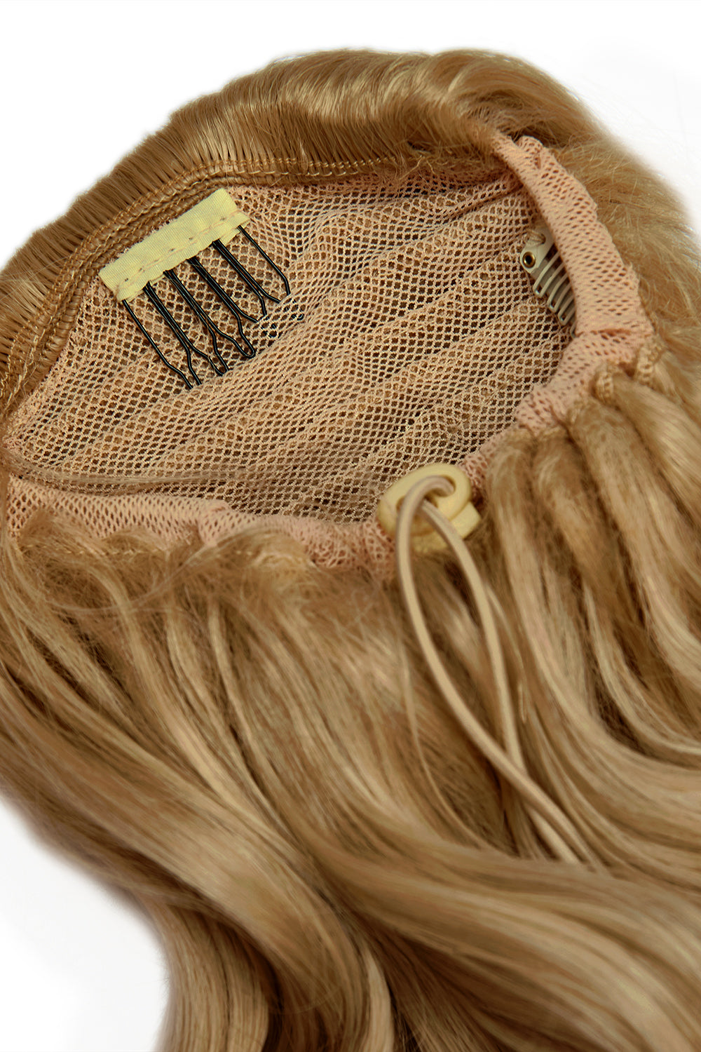 Curly Glam 22" Pferdeschwanz mit Kordelzug - BLONDE | ERNTE BLOND #2