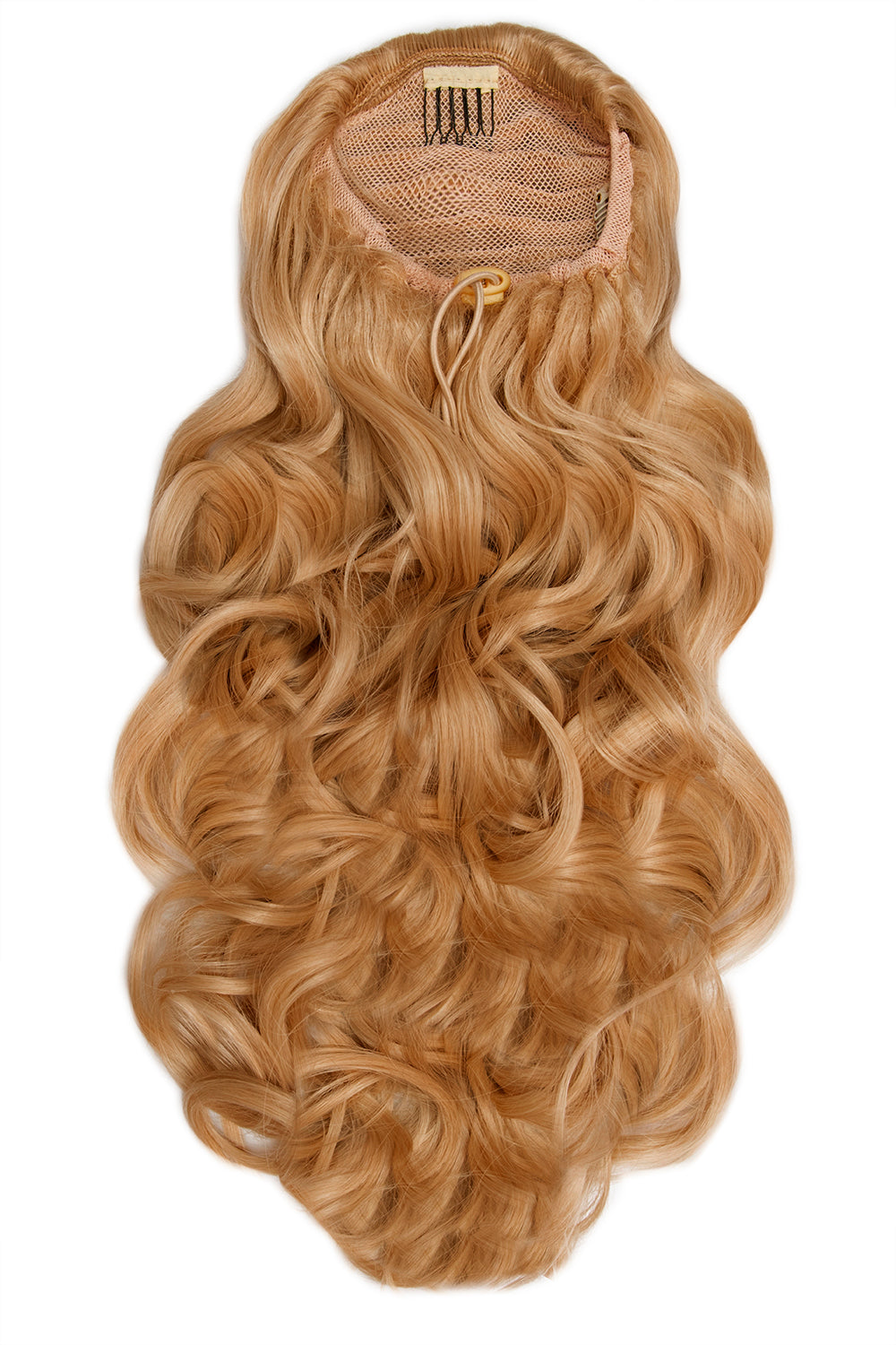 Curly Glam 22" Pferdeschwanz mit Kordelzug - ROT | ROTBLOND #1
