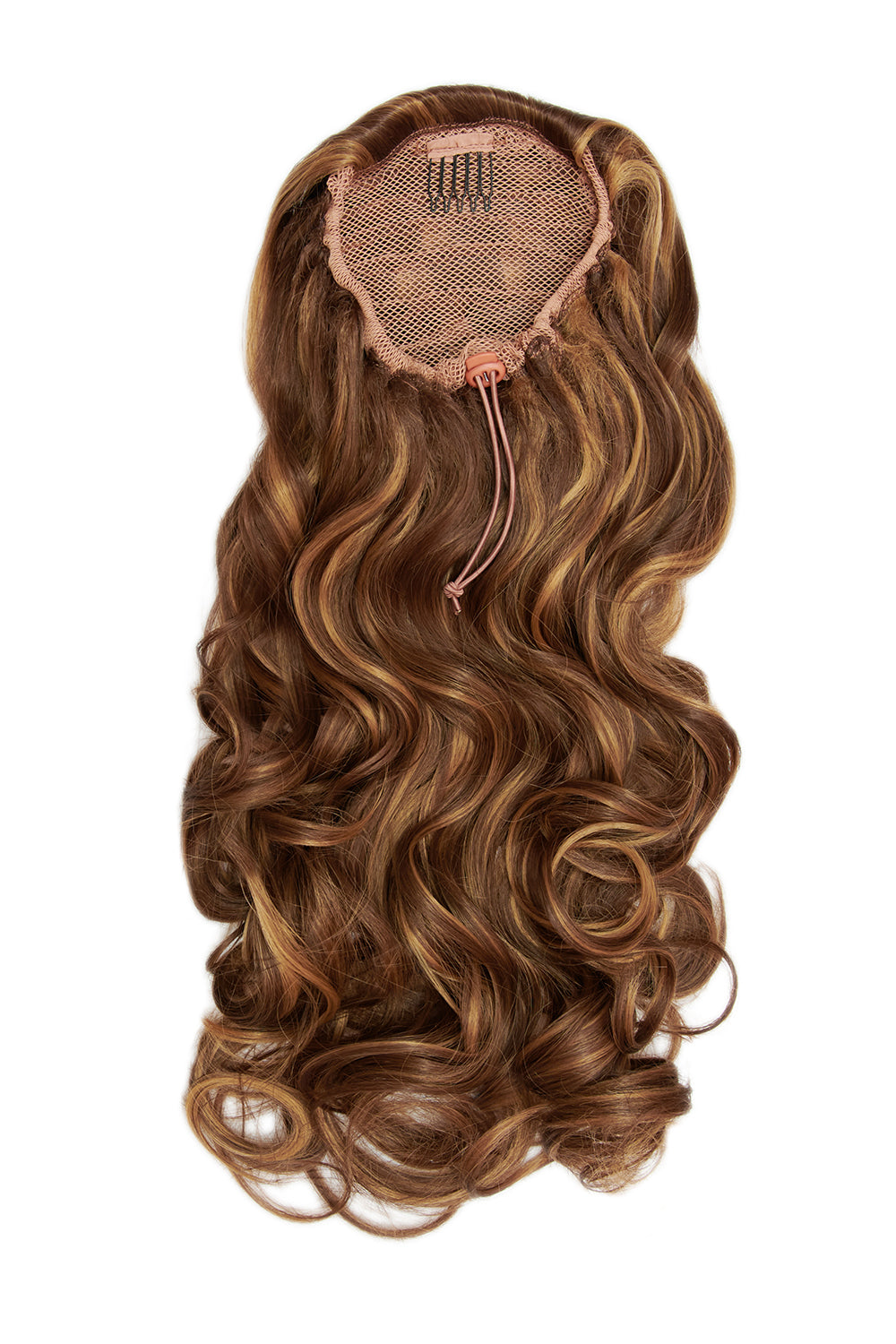 Curly Glam 22" Pferdeschwanz mit Kordelzug - BRAUN | BLONDETTE #1