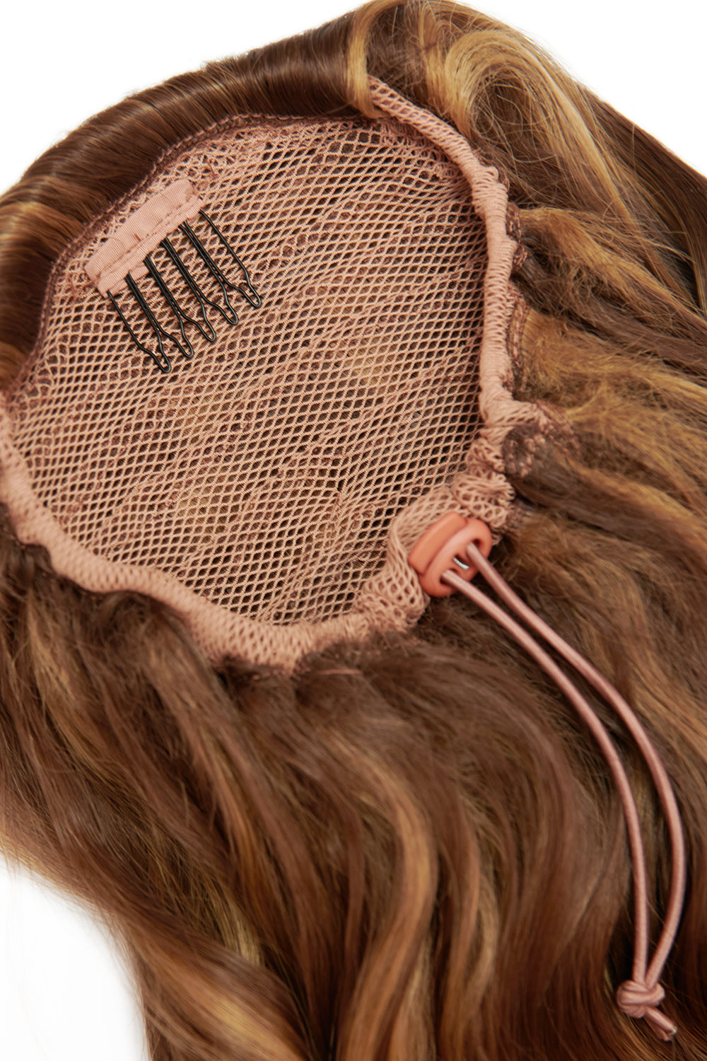 Curly Glam 22" Pferdeschwanz mit Kordelzug - BRAUN | BLONDETTE #2