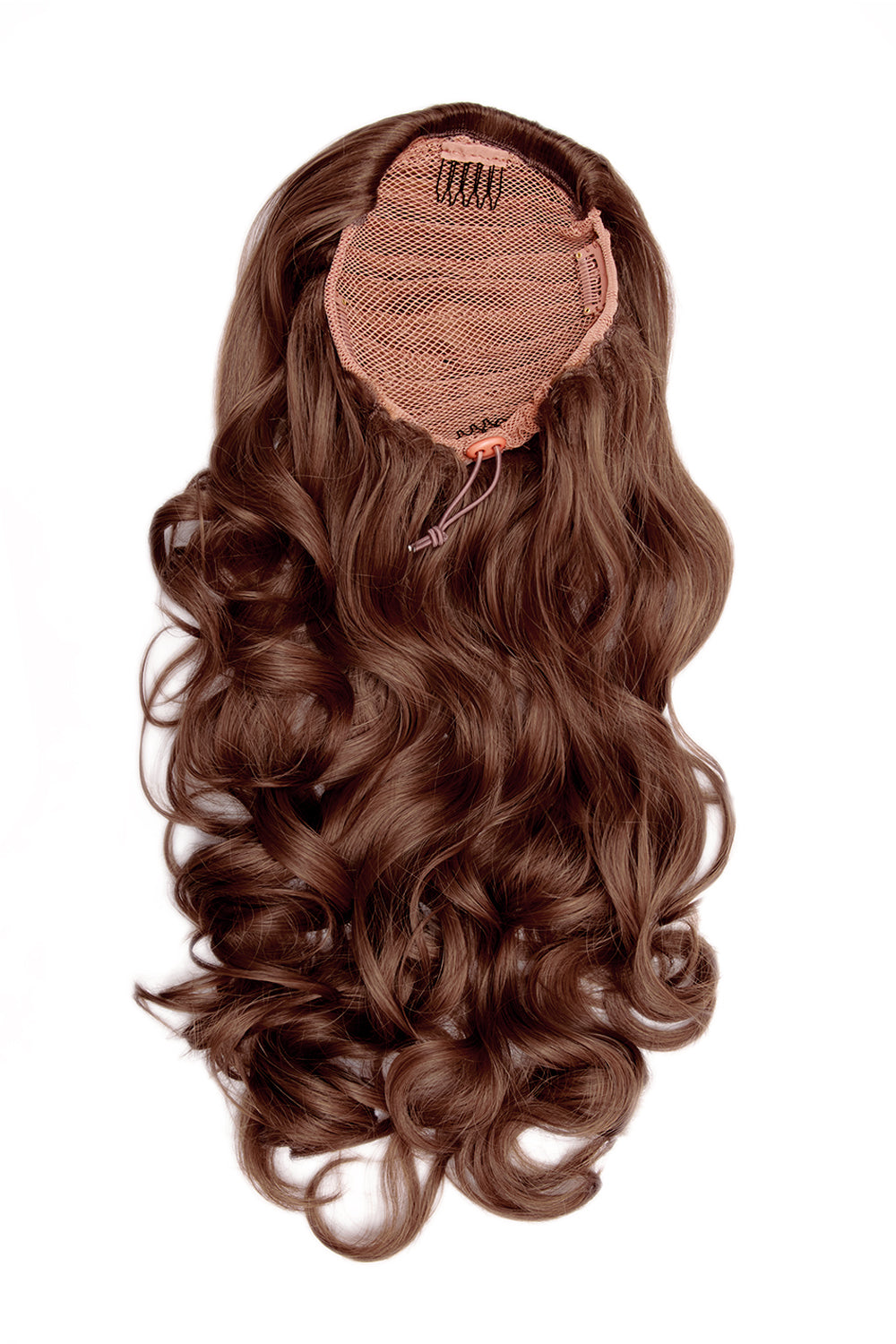 Curly Glam 22" Pferdeschwanz mit Kordelzug - ROT | AUBURN #1