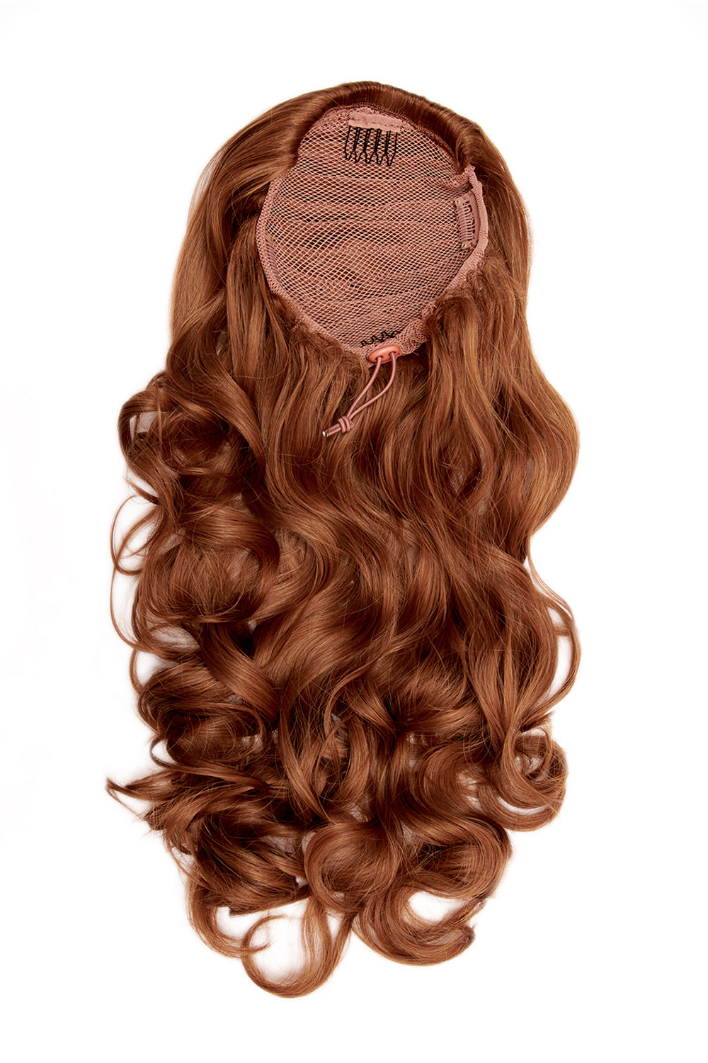 Curly Glam 22" Pferdeschwanz mit Kordelzug - ROT | KUPFERROT #1