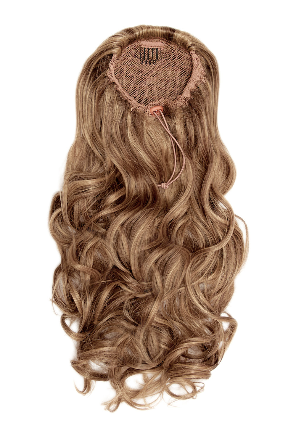 Curly Glam 22" Pferdeschwanz mit Kordelzug - BRAUN | SANFTES BRAUN #1