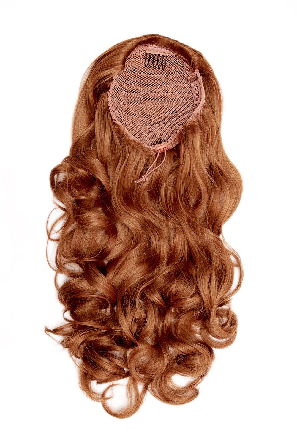 Curly Glam 22" Pferdeschwanz mit Kordelzug - ROT | GEMISCHTES KUNSTSTOFF #1