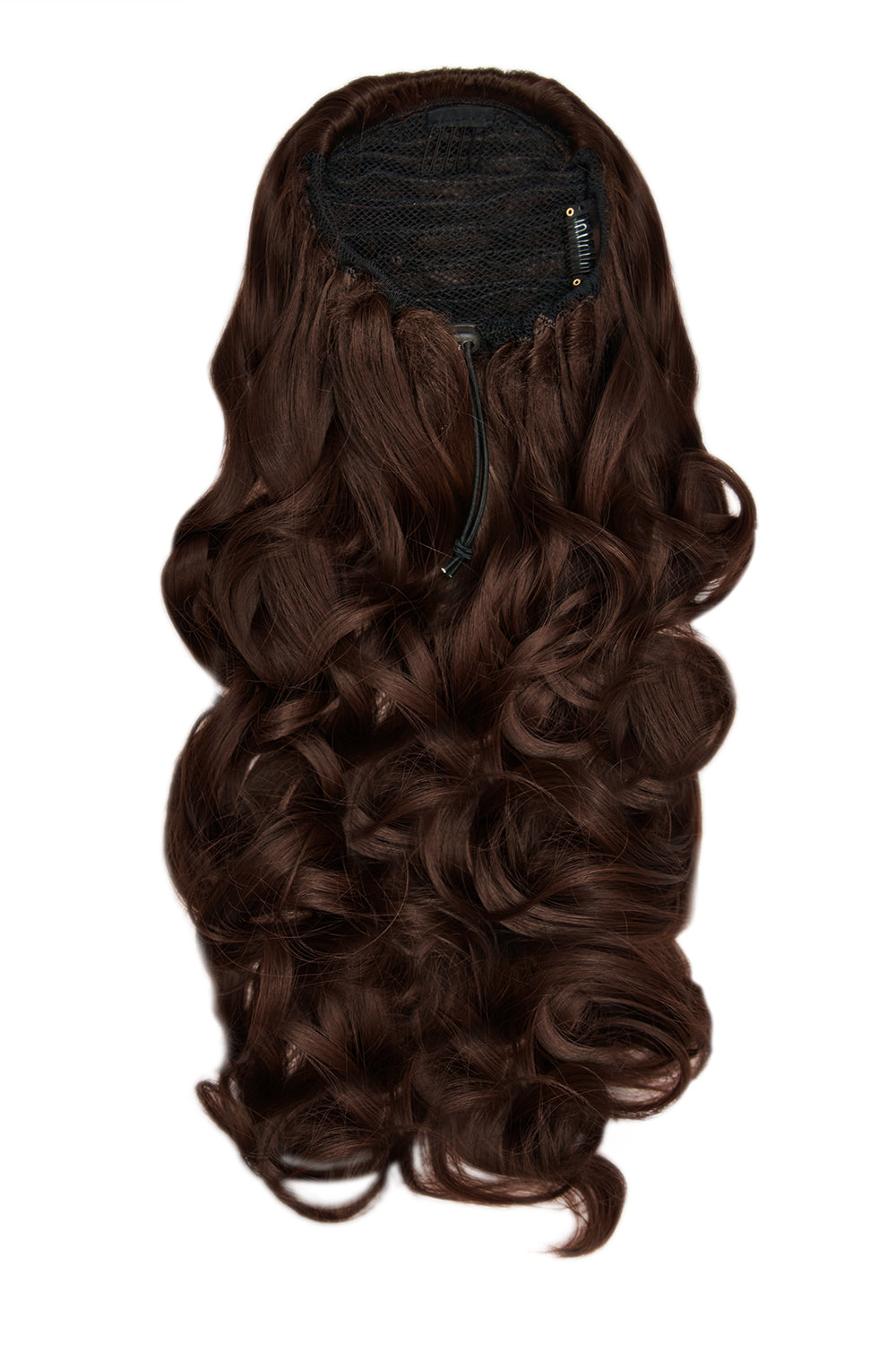 Curly Glam 22" Pferdeschwanz mit Kordelzug - BRAUN | WARME BRÜNETTE #1