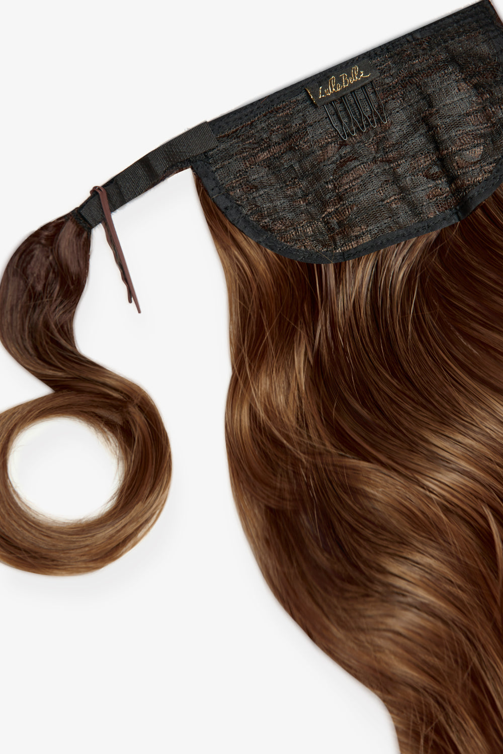 Midi Grande Brushed Out Wave 22'' Wraparound Pony - BROWNS | ROOTED MELLOW BROWN #2