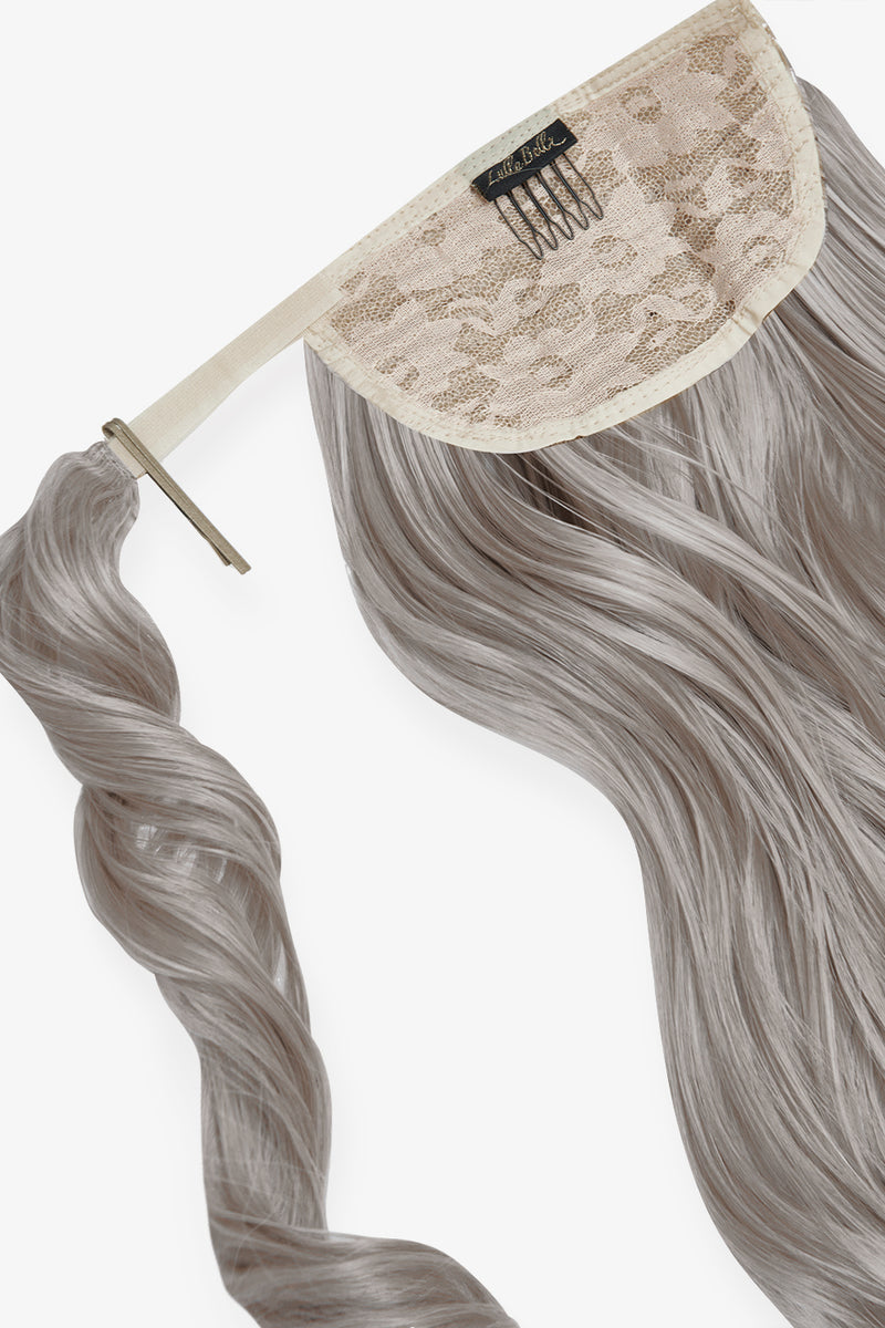 Midi Grande Brushed Out Wave 22'' Wraparound Pony [Clearance Lines] - BLONDE | SILBER-GRAU #2