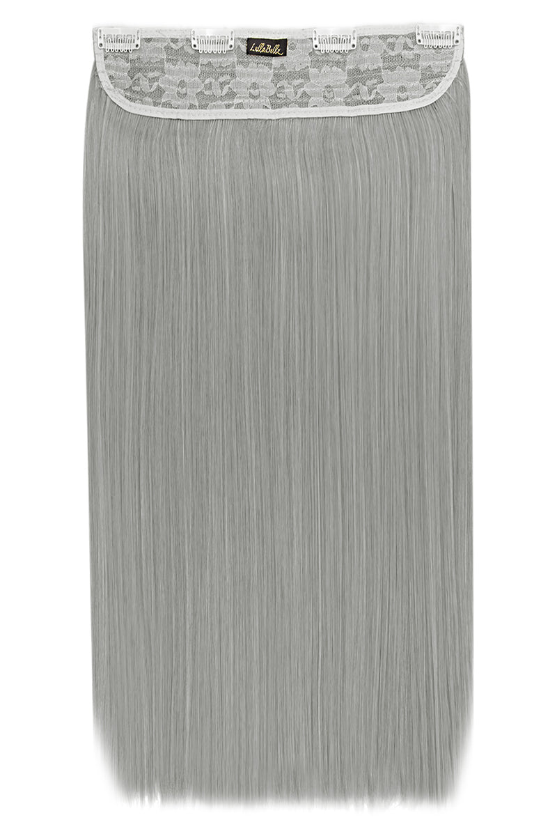 Dicke 24" 1-teilige gerade Clip-In-Haarverlängerungen  - BLONDES | SILVER GREY #1