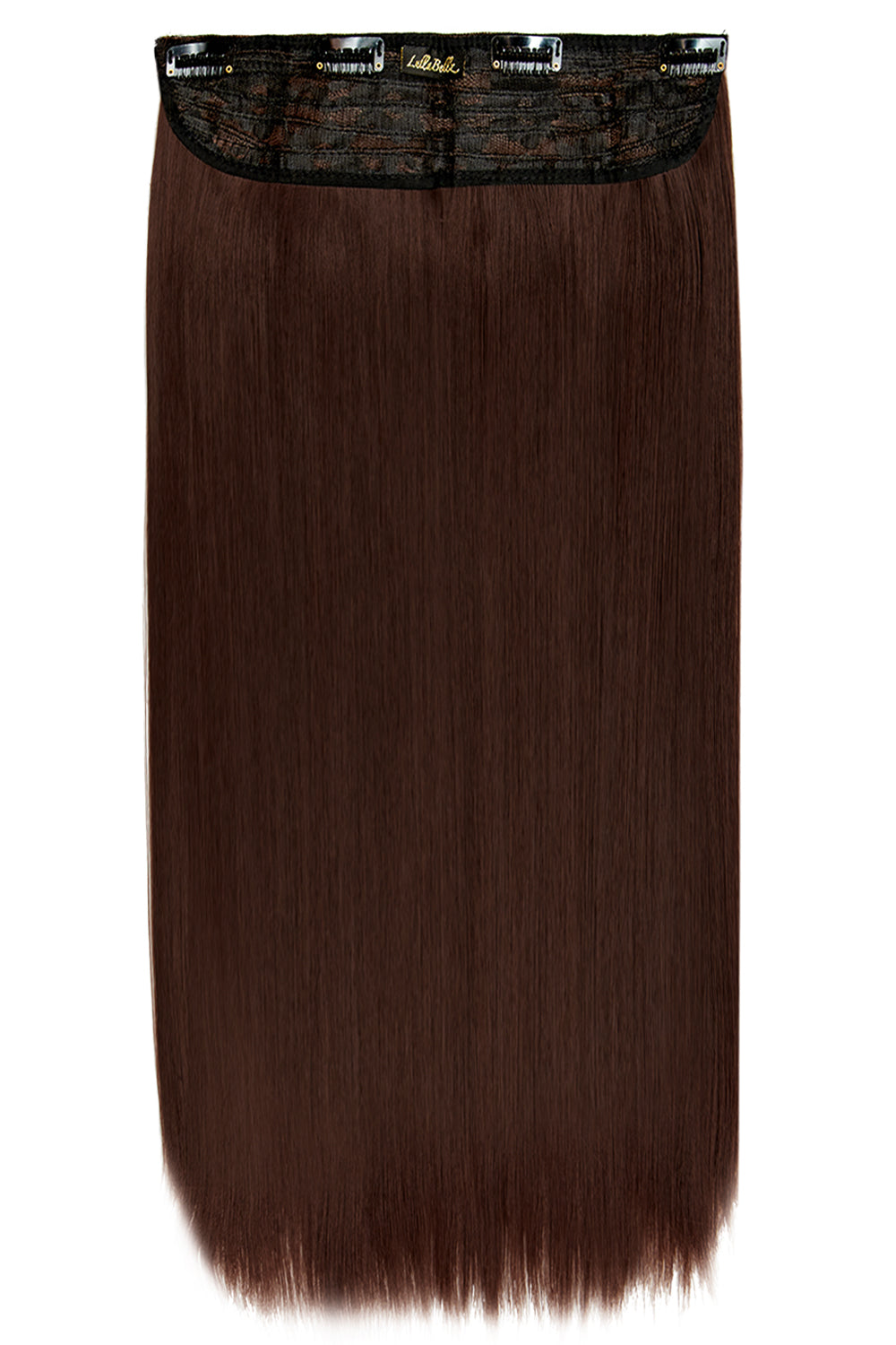 Épais 24" 1 Pièce Droite Clip Dans Les Extensions De Cheveux  - MARRONS | BRUNE CHAUDE #1