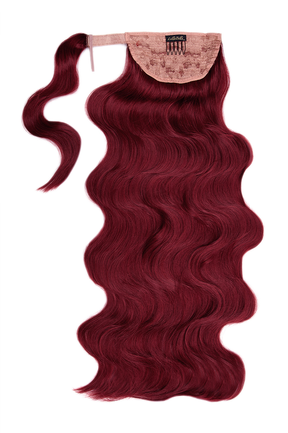 Grande 26" Hollywood Wave Wraparound Pony [Ausverkaufsartikel] - ROT | BURGUND #1