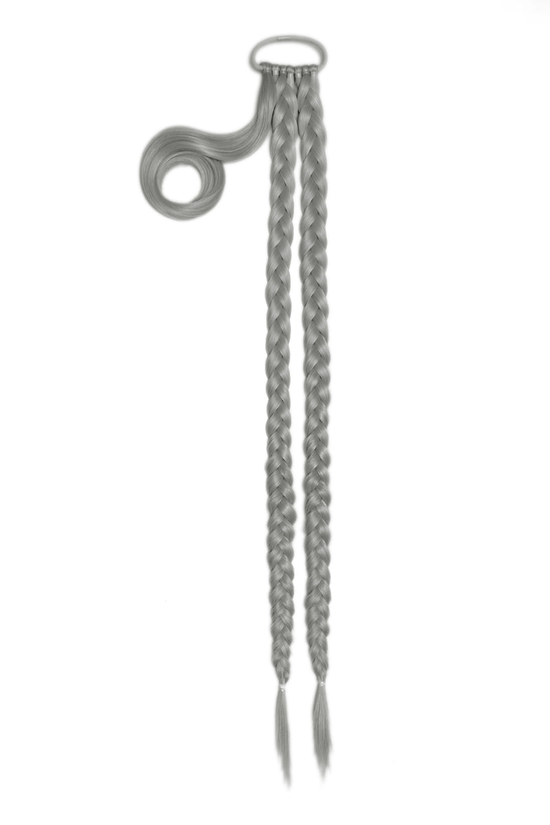 Extra AF 34'' Double Up Braid [Clearance Lines] - BLONDES | SILVER GREY #1